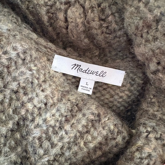 Madewell Somervell Modern Cable Cowl Neck Sweater - Picture 9 of 11